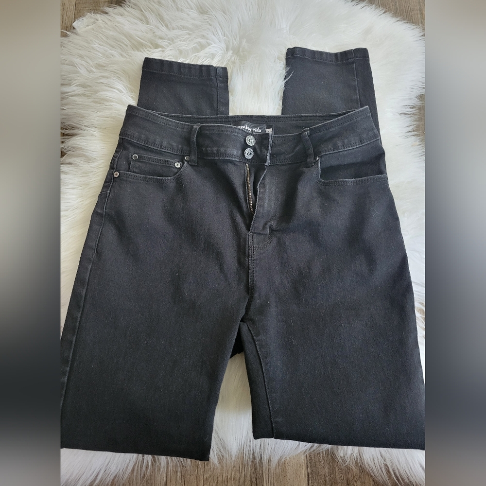 Money Ride Black Stretch Jeans Size 15